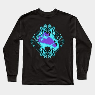 Aqua Magic - No Background Long Sleeve T-Shirt